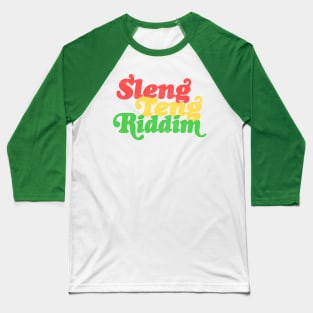 Sleng Teng Riddim // Jamaican Music Design Baseball T-Shirt